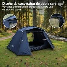 MP2 Carpa para 2 A 3 PersonasImpermeable Negro - como en la imagen - Ver 5