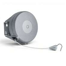 Retractable Wall-Mounted Clothesline, 15m Cord, Multi-Angle Design, Supports 13kg. - 查看 8