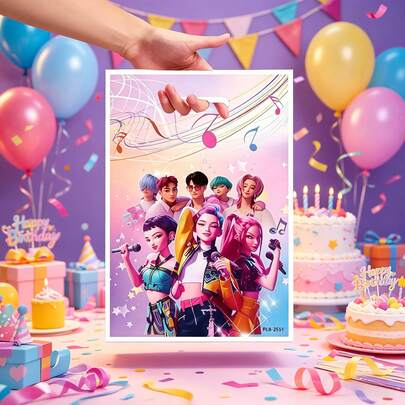 10 piezas Bolsas de regalo con estilo de la Brujería del Grupo K-Pop - Bolsas de regalo lindas y duraderas para fiestas de cumpleaños, eventos y celebraciones. La bolsa de regalo definitiva con el tema de la Brujería del Grupo K-Pop para entusiastas [Estilo enviado al azar]