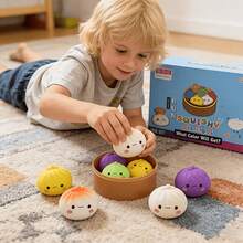 The Dumplings Are Soft And Squishy, And The 2026 New Deformable Bread-Shaped Stress-Relief Ball Helps To Relax The Body And Mind.It Is Very Suitable As A Gift For Halloween, Thanksgiving, Or Christmas, And Also Makes A Great Party Favor GGA3 - 一個軟綿綿大包子 - 查看 11