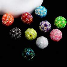 10 Stück 16mm Sonnenblumen Harzperlen, gerade Lochform rund, geeignet für DIY Handyanhänger, Schlüsselanhänger, Perlenbestückte Stifte und andere Schmuckzubehör - Farben mischen - Übersicht 9