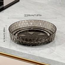 1pc Rotating Storage Tray, Plastic Spice Rack Organizer, Makeup Cosmetic Organizer Tray, Bathroom Tray, 360 Degree Rotating Tray For Kitchen, Bathroom And Bedroom, Home Storage And Organization, Kitchen Organizer, Bathroom Tray, Cosmetic Storage Box, Round Turntable - Multicolor - View 17