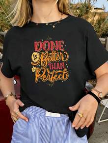 Women T-Shirts - Black - View 1