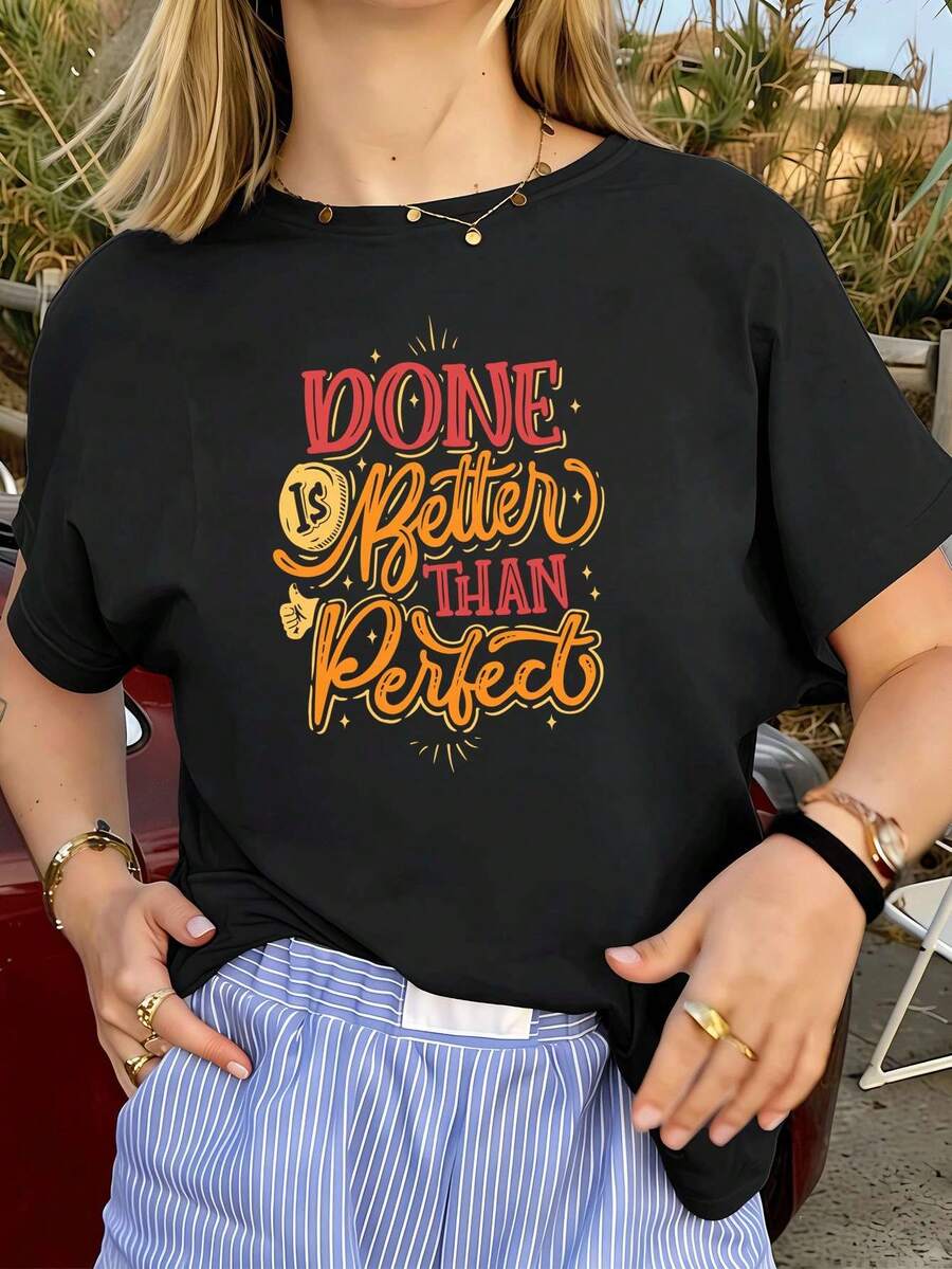 Women T-Shirts - Black - View 1
