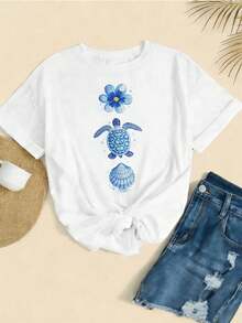 Women T-Shirts - White - View 2