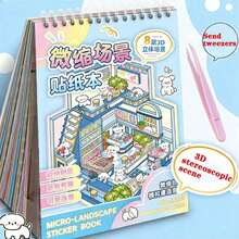 Bộ nhãn dán mô hình 23 chi tiết, bao gồm 12 nhãn dán chất liệu, 8 thẻ mô phỏng cảnh, 2 hình ảnh tham khảo và 1 nhíp, thích hợp để mô phỏng các mô hình cảnh và nhà thu nhỏ, lý tưởng làm quà sinh nhật hoặc quà năm mới. - Nhiều màu - Xem 4