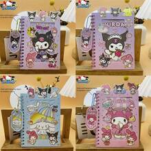 SANRIO 1/2张随机Hello Kitty & Kuromi贴纸笔记本套装,卡通图案,持久粘性,闪亮,可重复使用,动漫主题,多色,塑料材质,适用于日记、手工艺品、生日、节日、情人节、婚礼装饰、旅行用品、母亲节等场合。 - 彩色 - 查看 11