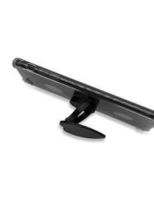 1pc Minimalist Heart-Shaped Multi-Function Foldable Phone Stand, Slouchy Desktop Phone Holder, Versatile Phone Case Accessory - Black - View 6