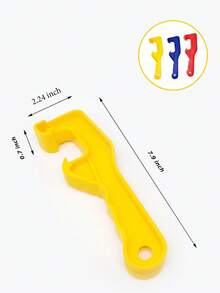 1個輕鬆開啟漆桶蓋開罐器，實心塑料桶蓋扳手，巧妙深鉤桶蓋移除器，功能美學DIY手工具，給油漆工的實用禮物，堅固中性手工配件，給創意朋友的房間改造禮物 - 多色 - 查看 4