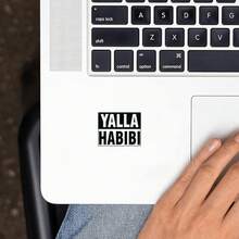 1/2/5pcs Arabic Style Stickers, Suitable For Car, Laptop, Water Bottle And Luggage Tag, Great For Personalizing Vehicles, Electronics And Accessories - A - View 4