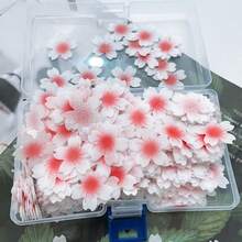 100pcs Edible Flower Cupcake Decorations, Sticky Rice Paper Cake Toppers For Wedding Birthday Party Cake Food Decor Frosting And Decoration - Multicolor - View 8