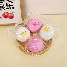 Big Eyes Sausage Mouth Slow Rising Squishy Toy, Funny Cartoon Stress Relief Fidget, Soft TPR Fluid Ball Decompression Gift(Random Color) - 彩色 - 查看 4