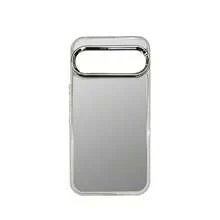 Ốp bảo vệ điện thoại bề mặt bóng như gương, tương thích với Pixel 6, 6 Pro, 6a, 7, 7a, 7 Pro, 8, 8a, 8 Pro, 9, 9a, 9 Pro, 10, 10a, 10 Pro, XL, S21, S22 Plus, S23, S24, S25 Ultra, S26, S26 Plus, S26 Ultra - Bạc - Xem 3