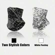 Máscara facial ligera y transpirable de seda de hielo para protección solar, pasamontañas unisex para exteriores con lazos para las orejas - Varios estilos - Ver 7