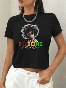Women T-Shirts - Black - View 1