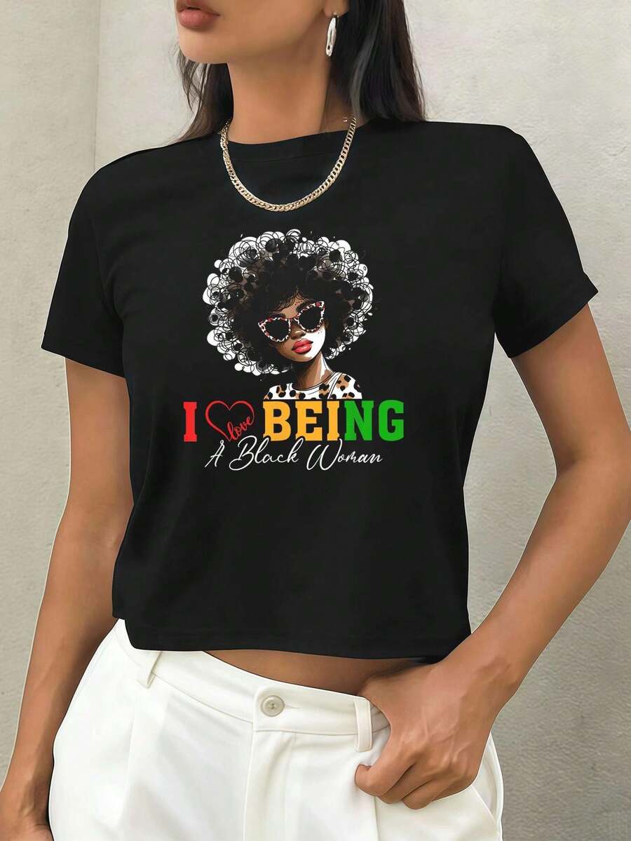 Women T-Shirts - Black - View 1