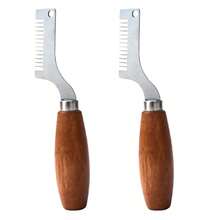 1/2pcs Wooden Handle Onion Chopper, Efficient & Uniform Cutting Kitchen Tool, Manual Scallion/Garlic Mincer, Useful Slicer For Home & Restaurant Prep - Multicolor - View 11