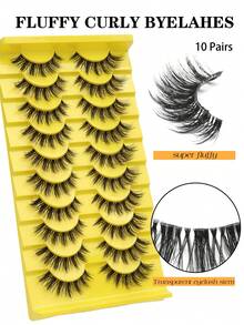 7 Cặp Mi Giả Lông Chồn 7D Dày D-Curl Kiểu Nga, Mềm Mịn & Xoăn, Mi Dán, Mi Giả - Xem 5