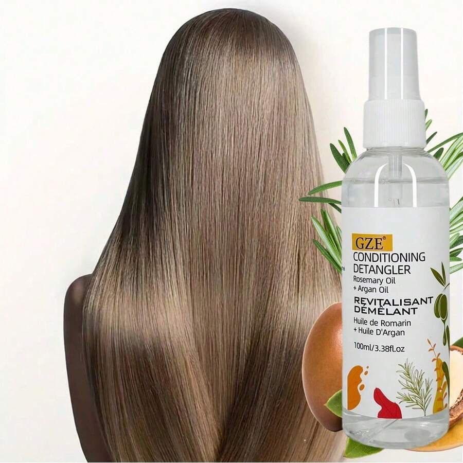 迷迭香阿甘油免洗护发素喷雾，GZE免洗护发素及免洗喷雾，即刻抚平毛躁，令秀发柔顺亮泽，适合所有发质，100毫升/3.38液盎司 - 100ml - 查看 1