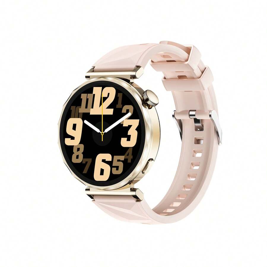 PANDA Reloj inteligente GT5 MINI, modelo para mujer, IP68 resistente al agua, pantalla IPS de 1.32", batería incorporada de 210mAh, esfera multilingüe, compatible con Android/iOS, reloj inteligente ultrafino, compatible con llamadas/notificaciones de SMS, monitoreo de sueño, GPS, NFC, podómetro, detección de ruido, modos deportivos, regalo para mujeres/hombres/parejas/amigos/cumpleaños - Ver 1