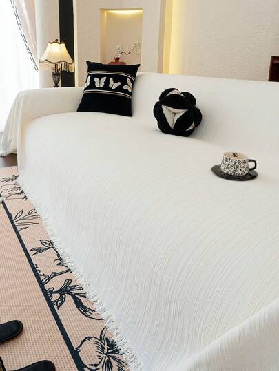 1 chiếc khăn phủ sofa bằng vải chenille, kiểu dáng hiện đại tối giản, chống trượt, màu trơn, sang trọng, chống bụi và có thể giặt được, phù hợp cho mọi mùa. Thích hợp cho phòng ngủ, văn phòng, phòng khách, nội thất kết hợp, sofa hình chữ L và sofa 1/2/3/4 chỗ ngồi.