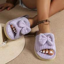 Who Can Resist The Gentle Bowknot! EVA Open-Toe Slippers Are Super Stylish To Wear In Spring And Autumn - Women's Slippers - View 3