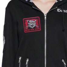 RHUAGYP 1pc "Never Bow Down" Angry Cat Motivational Slogan Embroidered Patch, Iron-On / Sew-On, Suitable For Jackets, Backpacks, Cool Animal Decor Sticker - Multicolor - View 5