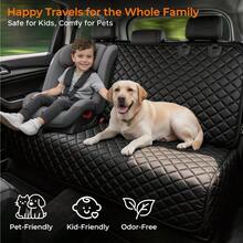 Dog Car Seat Cover For Back Seat - Waterproof Car Seat Protector For Child Carseat & Pets, Nonslip Car Seat Covers For Cars, SUVs & Small Trucks - Black - View 4