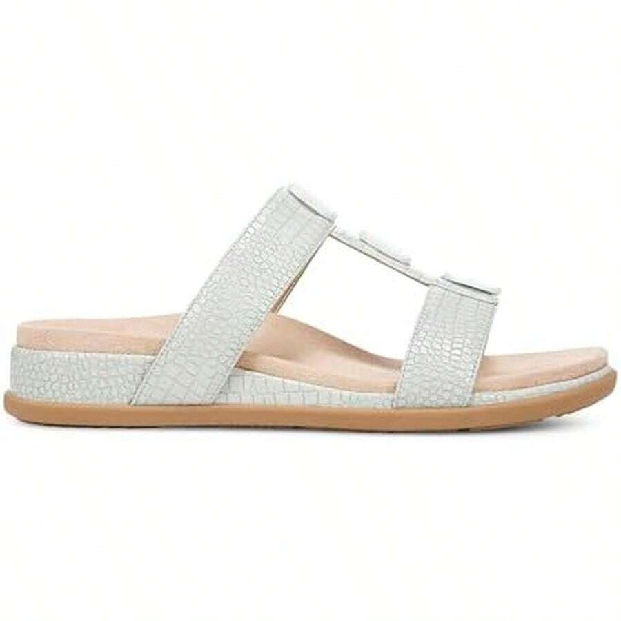 Vionic Serra Women's T-Strap Slip-On Supportive Sandal - 9 Rộng - Xanh bạc hà - Xem 1