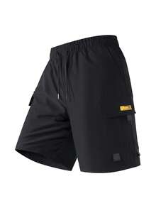 Plus Size Men's Lightweight Multi-Pocket Cargo Shorts, Casual Fashion Outdoor Sports Commute Shorts - Black - View 6