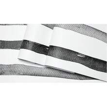 1 cuộn giấy dán tường đen dày, giấy dán tường kẻ sọc bóc sẵn, giấy dán tường vinyl tự dính màu ô liu/trắng hiện đại có thể tháo rời. - đen - Xem 8