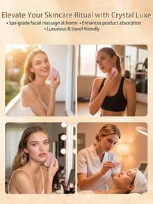 1pc New Lymphatic Contour Face Brush, Dry Brush For Face And Body Lymphatic Drainage, Ergonomic Design Precisely Fits Skin, Relieves Fatigue - Pink - View 5