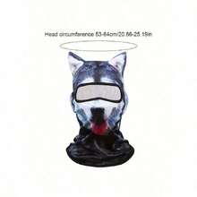 All-Season Protective Animal Pattern Face Mask, 3D Digital Printing Windproof Ski Mask For Outdoor Activities - 1 cái - Xem 4
