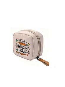 Portable Mini Medicine Pouch With "Medicine Pouch" And Pill Pattern, Medicine Storage Bag, Compact Pill Organizer Box And First Aid Kit | Suitable For Daily Use, Outdoor Activities, Dormitory Portable Medicine Storage | Multi-Functional Fabric Emergency Kit, Suitable For Health-Conscious Use Anytime, Anywhere, Suitable For Travel, Outdoor Activities, Birthday Gifts, Holiday Souvenirs, Back To School Gifts, Graduation Gifts - Multicolor - View 13