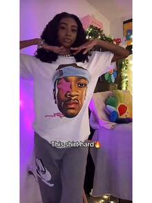Unisex Graphic T-Shirts, 220g Cotton, Crew Neck, Short Sleeve, Loose Fit Basketball Icon AI Pink Star T-Shirt, Oversized, Graphic Print, Streetwear Style, Y2K, Funny, Christmas Gift T-Shirt, Meme, For Kids, Vintage Band Fan Favorite Merchandise, Clothing For Music Icon Fans. - 青少年 XS 碼(22.16 新加坡元) - 查看 3
