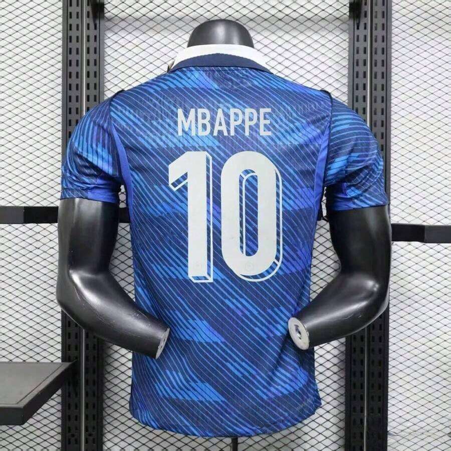 [48-Hour Shipping] France National Team 2026-2027 Season Away Blue Short-Sleeved Football Shirt, Player Version, Numbers 7 / 9 / 10 LLKK - Số 9 - Xem 1
