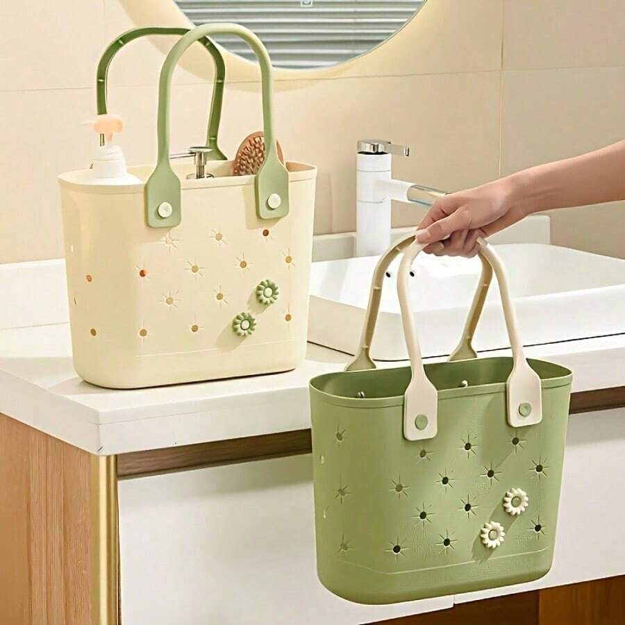 Túi đi biển bằng cao su họa tiết hoa - Được làm từ chất liệu bền chắc với quai xách mềm mại, chiếc túi đa năng này lý tưởng để đựng đồ dùng cá nhân khi tắm, đi mua sắm, cắm trại và nhiều hơn nữa. Một chiếc túi đa chức năng, có thể tái sử dụng, hoàn hảo cho cả sử dụng ở nhà và khi đi du lịch - một món quà dành cho bố và là vật dụng thiết yếu cho mùa du lịch, mùa tựu trường và năm học mới.