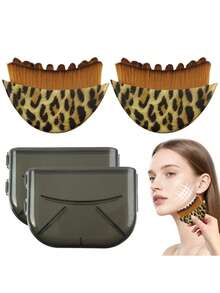 New Lymphatic Contour Face Brush, Lymphatic Drainage Facial Massager Brush For Chin & Neck Contour, Soft Bristles Suitable For All Skin Types, Ergonomic Beauty Tools With Portable Boxes - Multicolor - View 23