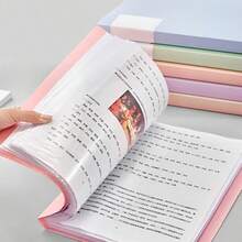1 pièce à pochettes transparentes de format A4 30,5 * 23 cm avec 30 poches, fournitures de bureau, fournitures d'apprentissage, rangement de documents, organisateur de bureau, essentiel pour le bureau et les études - A4 - Voir 4