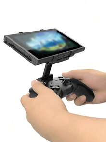 1pc Black & Red ABS Wireless Controller Grip Handle Bracket, NSPRO Controller Holder, Suitable For Nintendo Switch Lite Screen - View 6