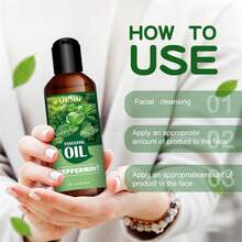 30ml/100ml Peppermint Essential Oil, Gentle And Long-Lasting Plant Fragrance, Suitable For Face, Hair And Body, Can Be Used In Diffusers And Massage, Portable Bottle, Perfect For Home, Car And Travel, Ideal Holiday Gift - Mint - View 6