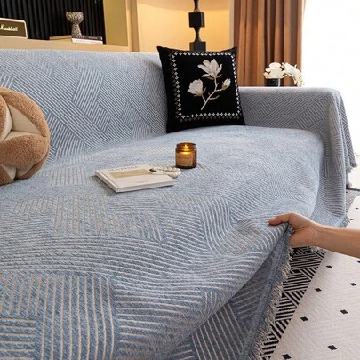 1 chiếc khăn trải ghế sofa bằng vải chenille màu trơn, một tấm phủ ghế sofa cho phòng khách, phòng ngủ, ngoài trời, bảo vệ ghế sofa khỏi vết bẩn do thú cưng gây ra, vỏ đệm ghế sofa 4 mùa cho ghế đơn, ghế tựa và ghế sofa 1/2/3/4 chỗ ngồi, trang trí nhà cửa, vỏ bọc ghế sofa kiểu cổ điển, chăn sofa.