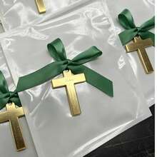 Personalized Acrylic Mirror Cross Tags: Baptism, Naming Ceremony, First Communion, Wedding Favor, Quinceañera, Party Favor, Christening Favor, Eid Al-Fitr Gift, Customized Tags - Multicolor - View 16