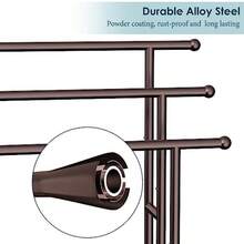 40" Tall Standing Towel Racks For Bathroom 3 Tier Towel Rack Stand With Storage Basket Blanket Ladder Drying And Display Rack For Oversized Bath Towel Next To Tub Or Shower - Đồng - Xem 6