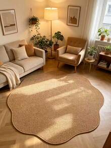 1pc Lace Pineapple Pattern Area Rug, Non-Slip Decorative Carpet, Bedroom Decor, Small Rug, Carpet, Home Decor, Living Room Rug, Bedroom Rug, Washable Outdoor Rug - Multicolor - View 4