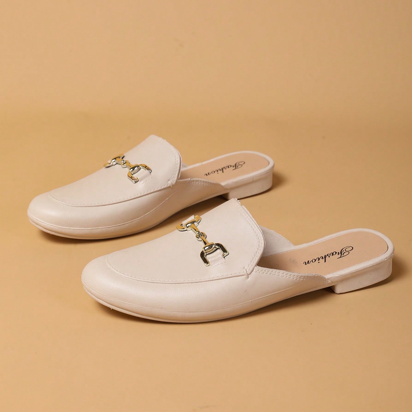 Mules planas sin cordones para mujer, cómodas para ir y venir del trabajo