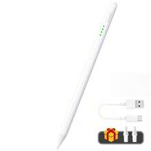 Bút cảm ứng đa năng tương thích với iPad 2018-2024, cảm ứng độ nghiêng, nhận diện lòng bàn tay, bút cảm ứng độ chính xác cao, độ trễ thấp tiên tiến, sạc USB, pin lithium-polymer có thể sạc lại, dùng để ghi chú, vẽ và ký tên - Bao gồm linh kiện điện tử. - Nhiều màu - Xem 11