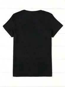 1 Pieza de Camiseta Casual de Moda para Hombres y Mujeres, Talla Grande, con Estampado de la Torre Eiffel de París, Cuello Redondo, Manga Corta, Versátil, fácil de combinar, adecuada para uso diario, estilo urbano, ropa de vacaciones, ropa de fin de semana. - Blanco - Ver 5