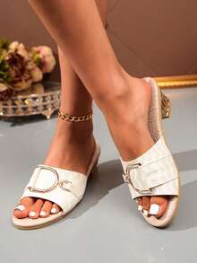 Giày dép nữ thời trang hè 2026 > Sandal nữ > Sandal cao gót nữ - Màu be - Xem 6