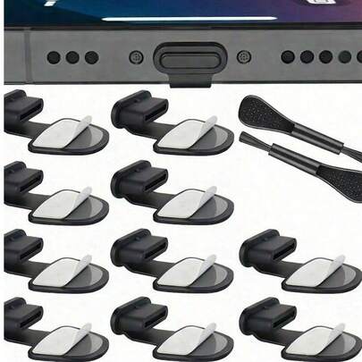 Nút bịt kín cổng sạc USB-C bằng silicon có thể tháo rời, chống bụi, dùng cho điện thoại Type-C.